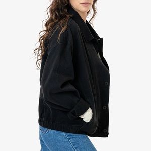 Black Los Angeles Apparel Unisex Bull Denim Jacket